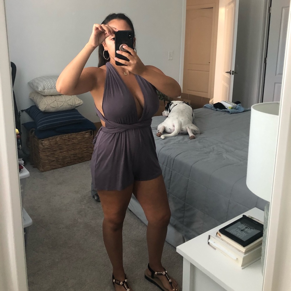 Violet Stretch Romper